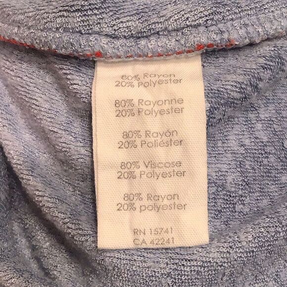 PJ Salvage Light Blue Terry Lounge Shorts with Red White Track Stripe NEW - Picture 10 of 10